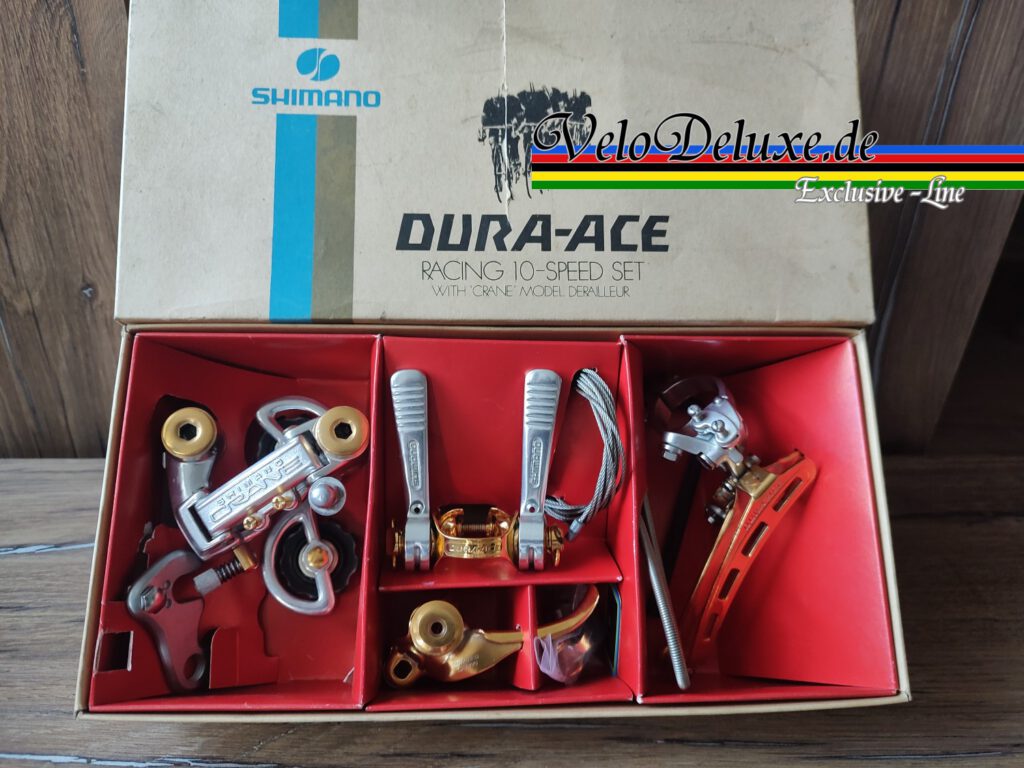 Dura Ace - 1. Gen. Schaltset - 999 Gold vergoldet - NOS / NIB