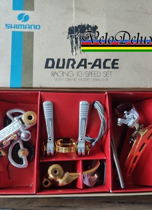 Dura Ace - 1. Gen. Schaltset - 999 Gold vergoldet - NOS / NIB