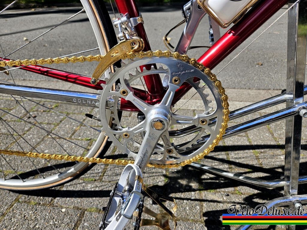 Colnago mit Campagnolo 50th - Kurbel und Umwerfer