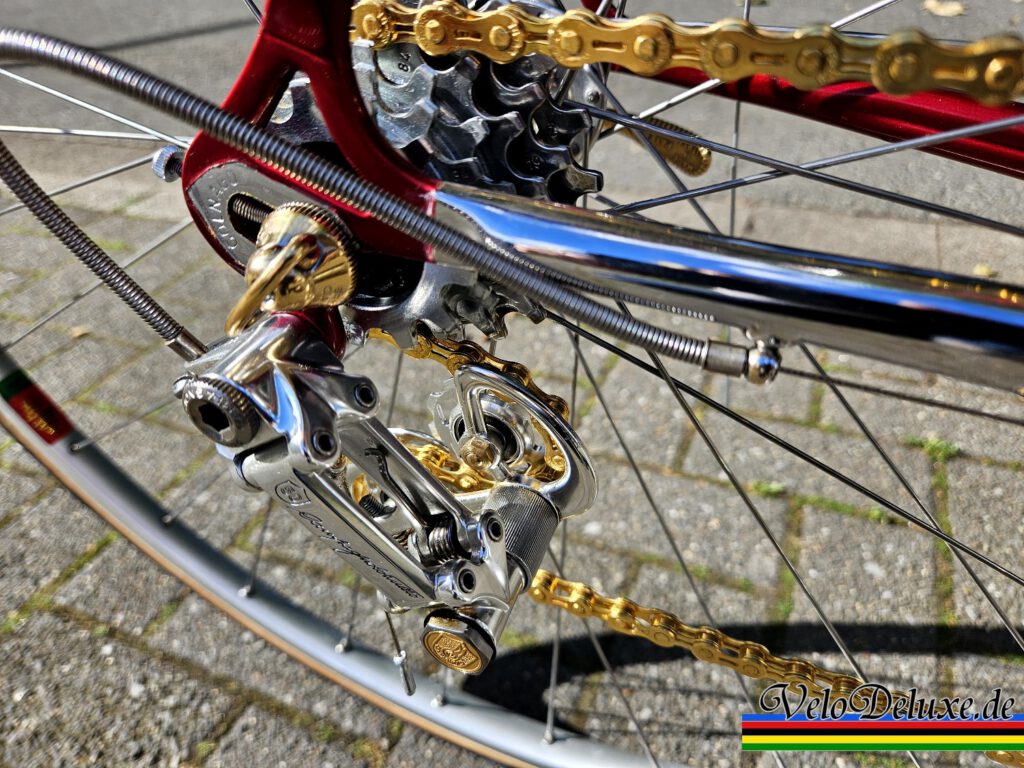 Colnago mit Campagnolo 50th - Schaltwerk von oben