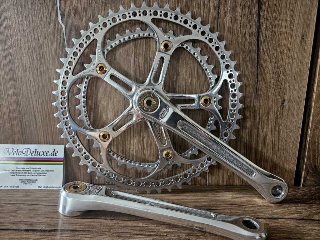 Shimano 600 Arabesque Kurbel - 999 Gold