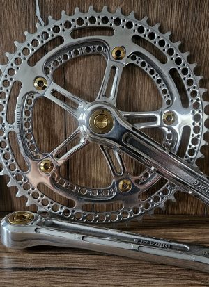 Shimano Dura Ace Kurbel + Drilled, Milled and 999 Gold