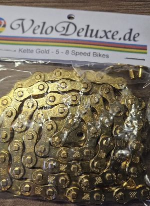 NEU ! Rennrad Kette 5-8 Fach - Gold
