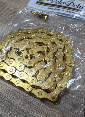 NEU ! Rennrad Kette 5-8 Fach - Gold