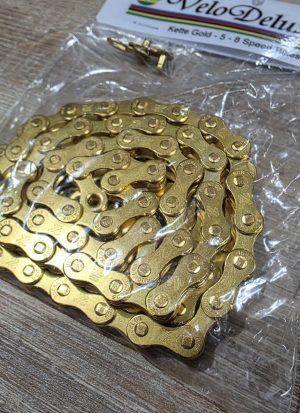 NEU ! Rennrad Kette 5-8 Fach - Gold