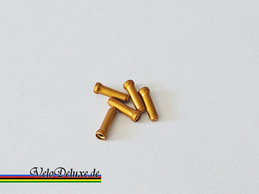 Endhülsen für Bremszug / Schaltzug – Gold / Gelb