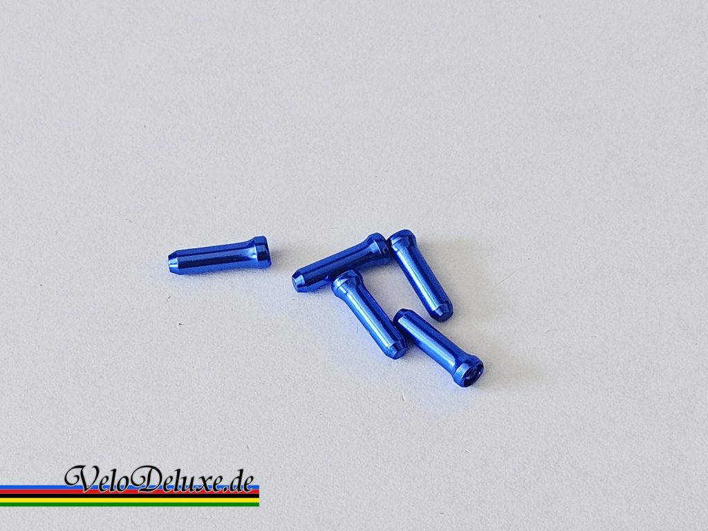Endhülsen für Bremszug / Schaltzug – Blau