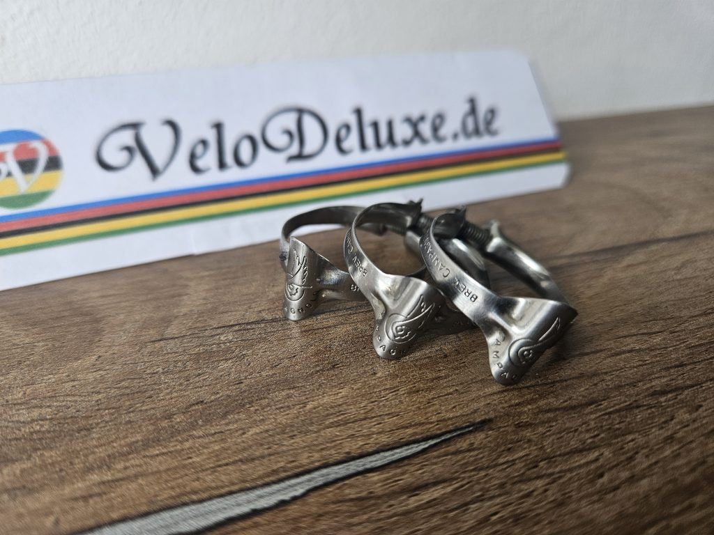Campagnolo Oberrohrschellen / Zugschellen ( 3 Stück )