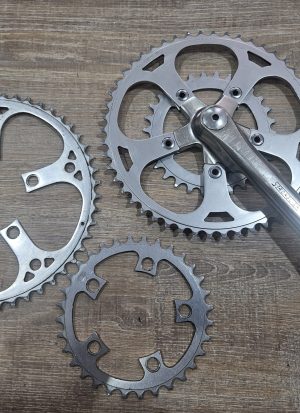 Stronglight Kurbel - 100 LX + Extra Kettenblätter * Eroica