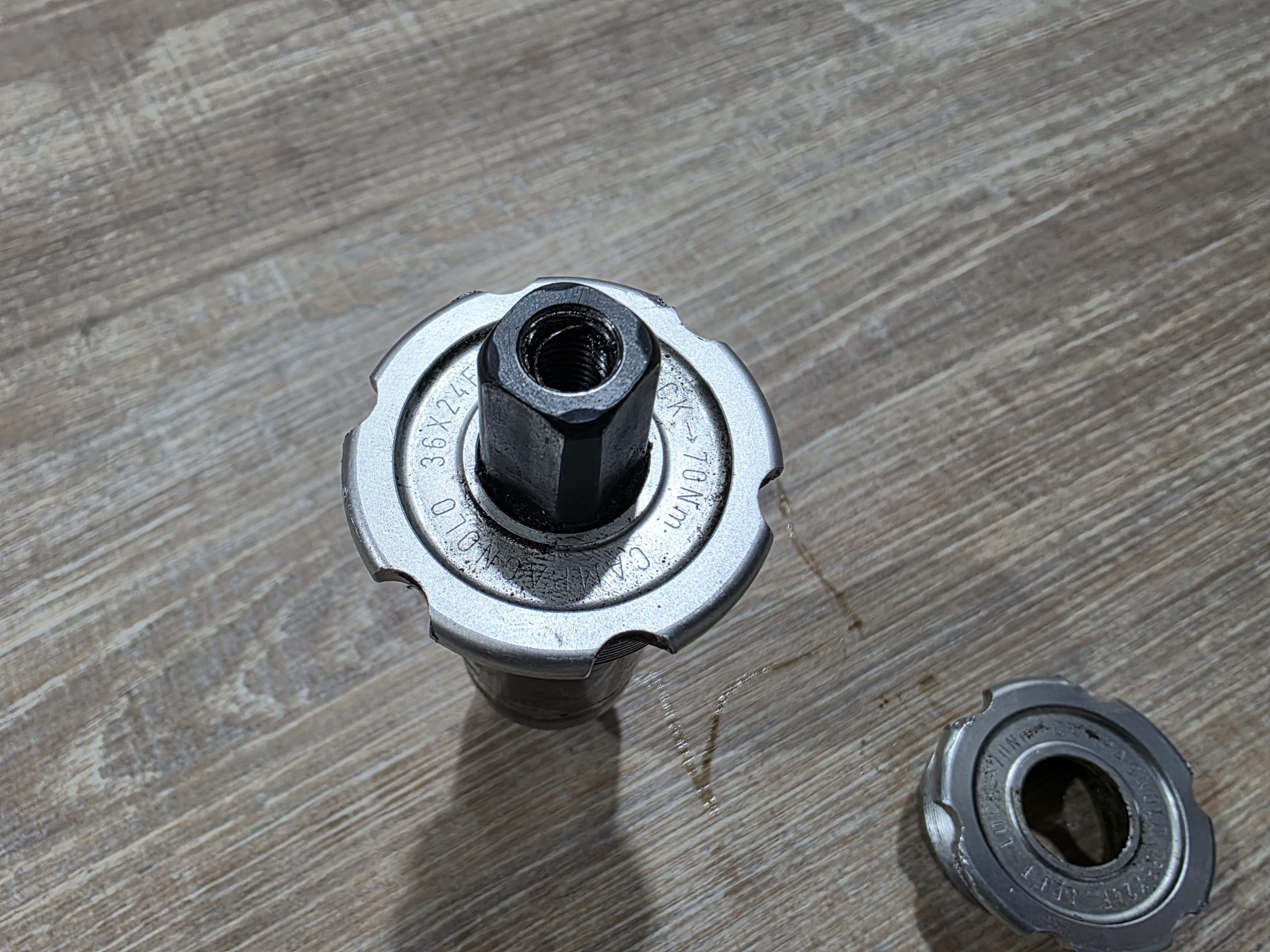 Campagnolo Kurbel - Race Triple schwarz / Black 175mm + Innenlager – Bild 10