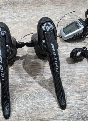 Campagnolo Record Ergopower Carbon 10 Speed + Campagnolo Ergobrain Computer