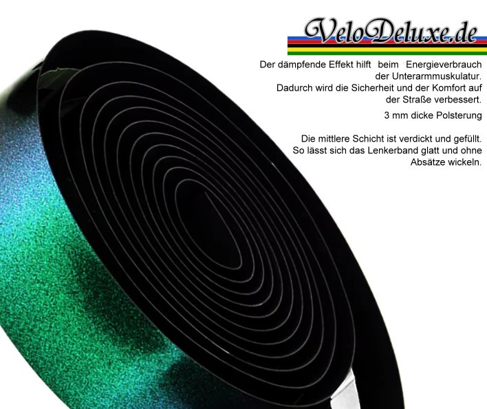 Lenkerband - Shiny Metallic Blue – Bild 4