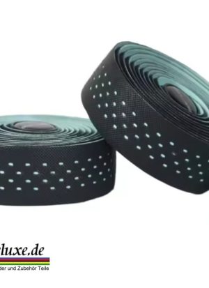 Lenkerband Rennrad – klassisch Schwarz / Celeste Lochmuster / Extra Grip