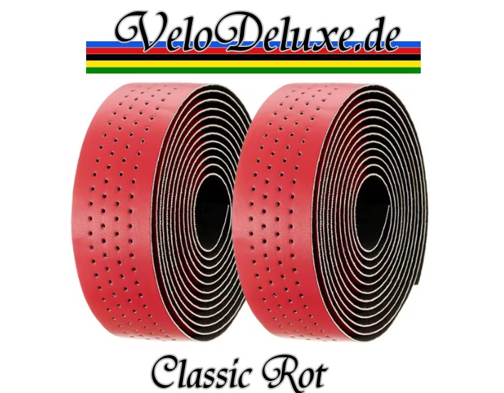 Lenkerband Classic Line - Rot gelocht