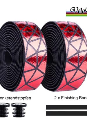 Lenkerband Pro Grip Shine - Rot / Schwarz