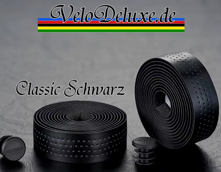 Lenkerband Classic Line – schwarz gelocht