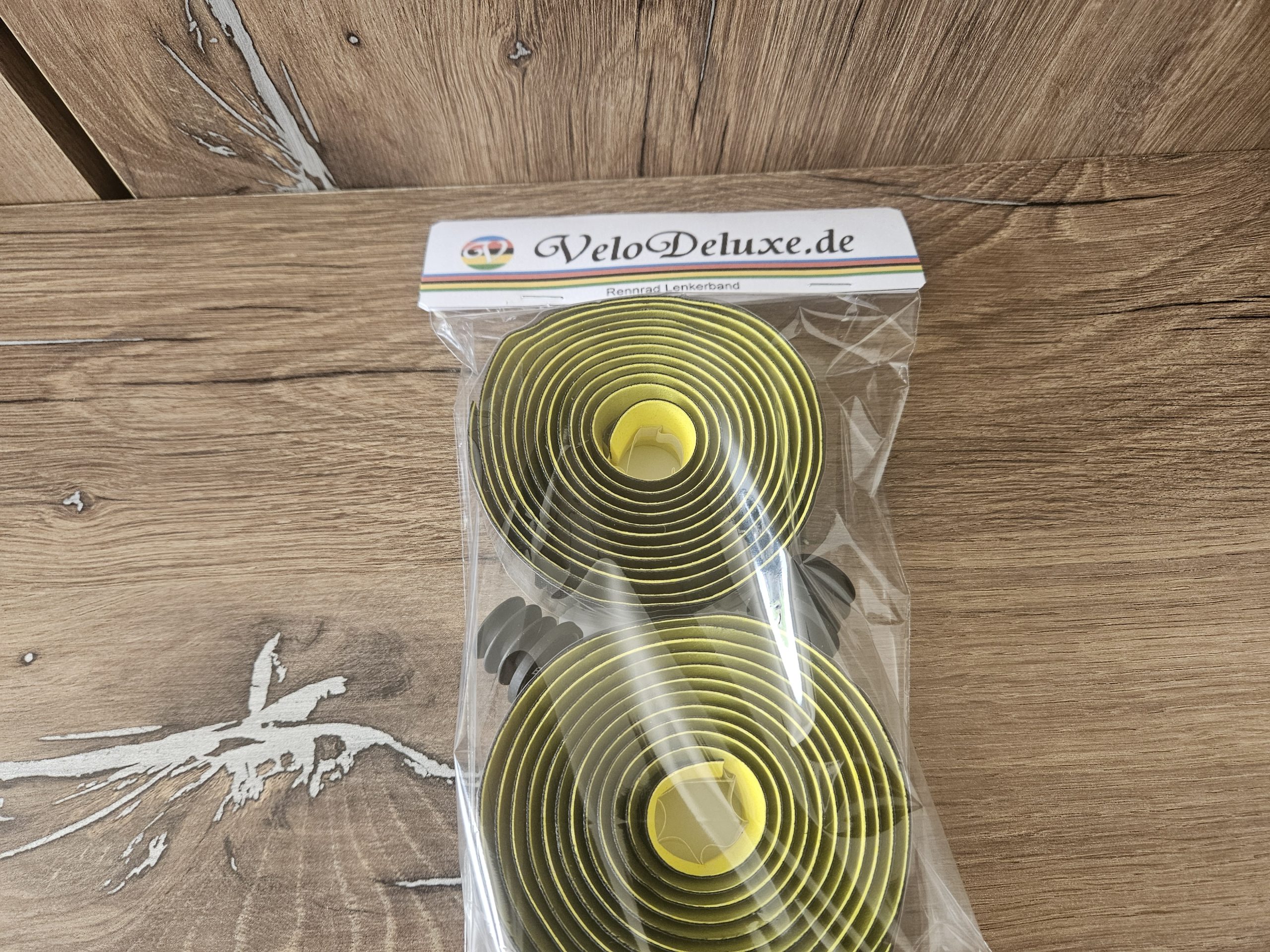 Lenkerband Rennrad – klassisch Schwarz / Gelb Lochmuster / Extra Grip