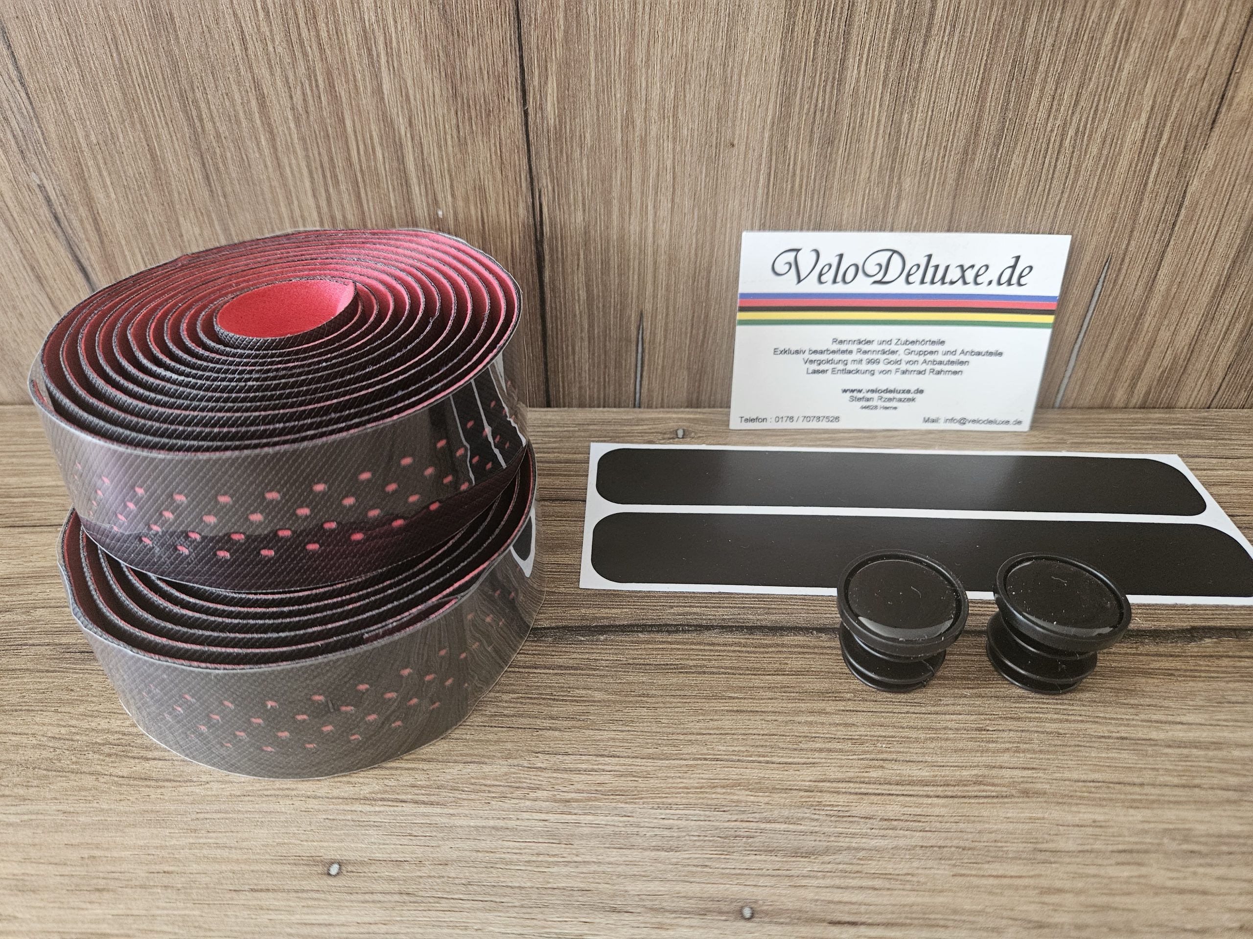 Lenkerband Rennrad – klassisch Schwarz / Pink Lochmuster / Extra Grip