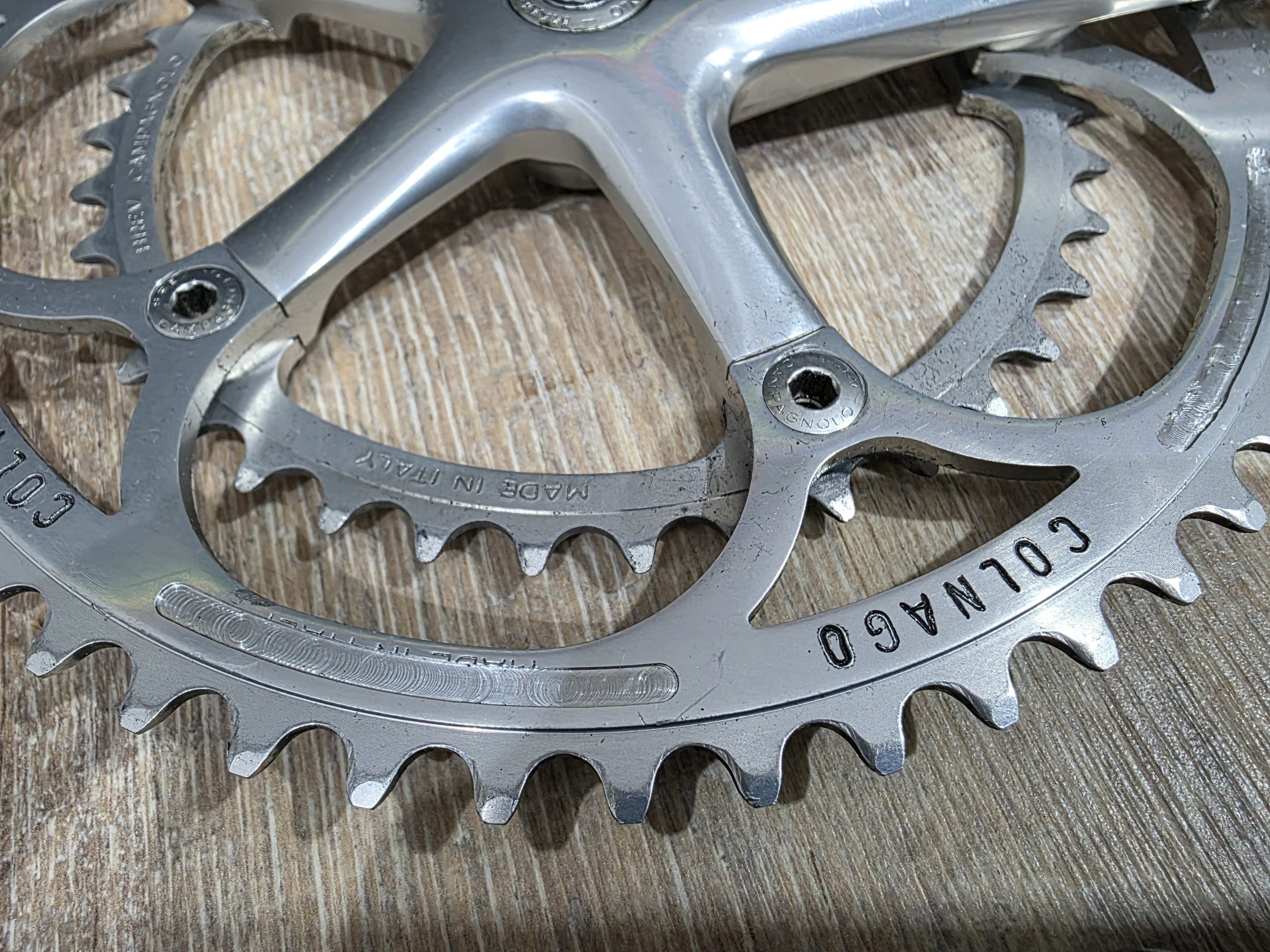 Campagnolo Record Kurbel – Kettenblatt Colnago graviert