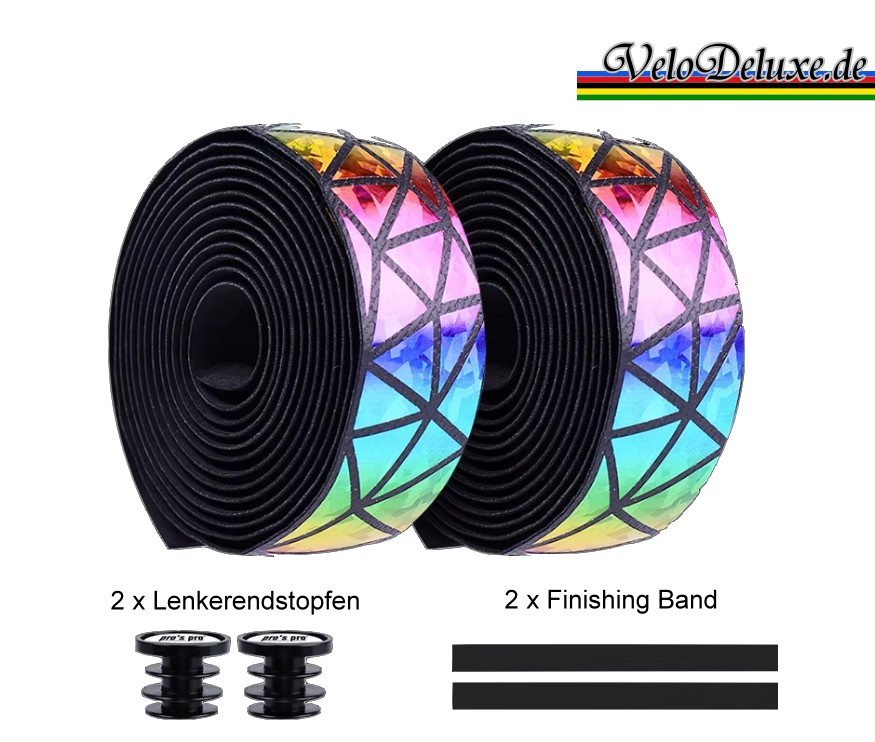 Lenkerband Pro Grip Shine – Multicolor / black