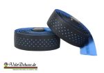 Lenkerband Rennrad – klassisch Schwarz / Blau Lochmuster / Extra Grip