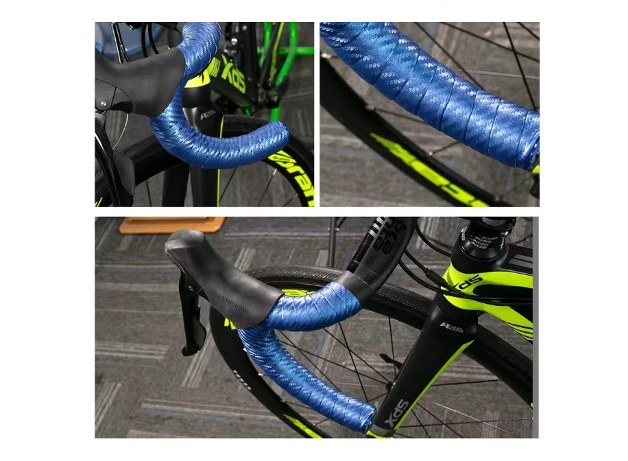 Lenkerband Rennrad – Carbon Style Blau / Hellblau