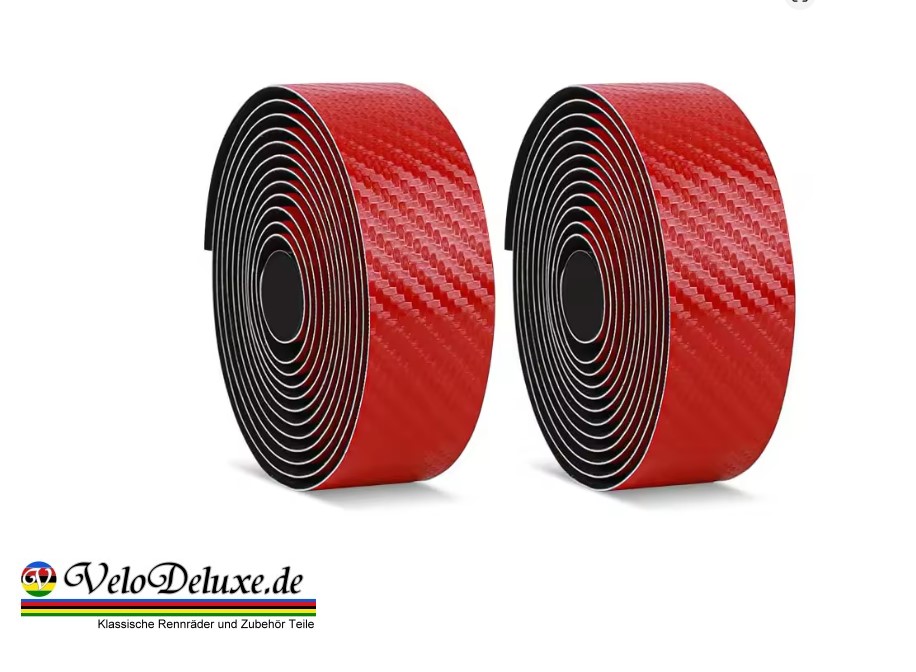 Lenkerband Rennrad – Carbon Style Rot