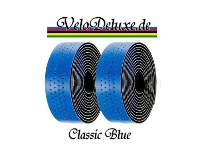 Lenkerband Classic Line – Blau gelocht