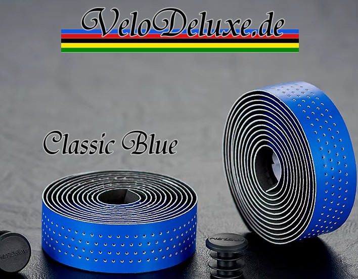 Lenkerband Classic Line – Blau gelocht