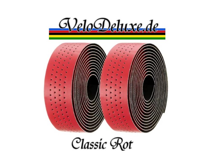 Lenkerband Classic Line – Rot gelocht