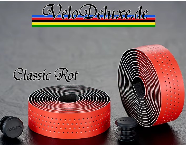 Lenkerband Classic Line – Rot gelocht