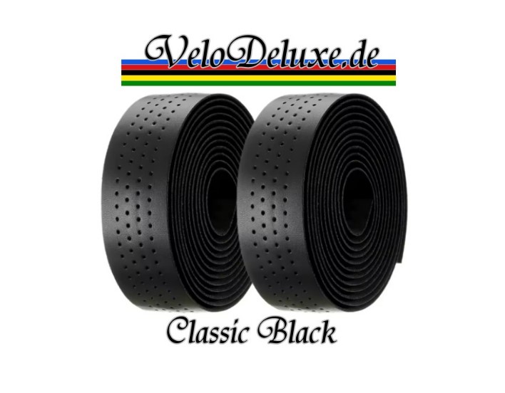 Lenkerband Classic Line – schwarz gelocht