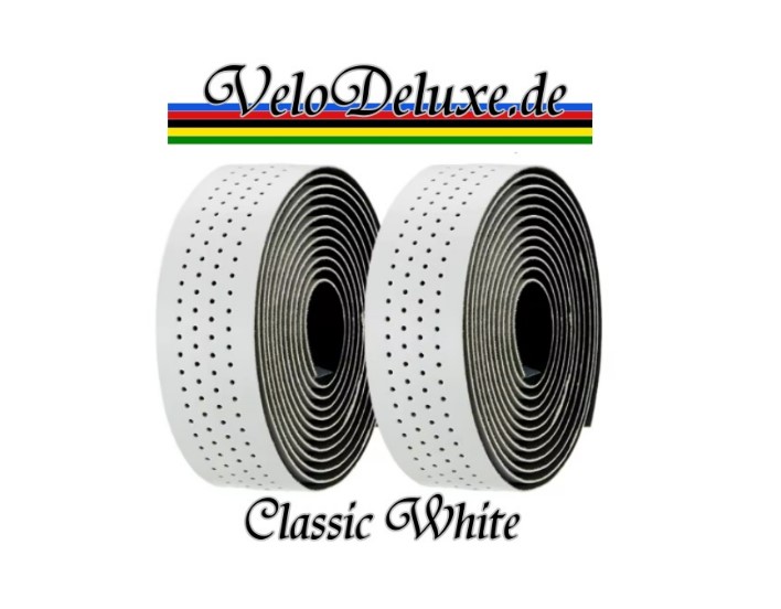Lenkerband Classic Line – weiß gelocht